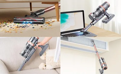 قوة شفط قوية 45 كيلو باسكال، شاشة لمس LED لاسلكية، عمر بطارية يصل إلى 60 دقيقة، مكنسة كهربائية منزلية خفيفة الوزن محمولة باليد لشعر الحيوانات الأليفة