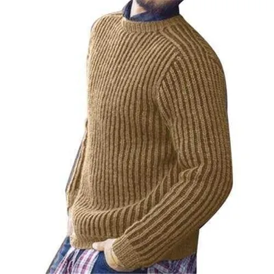 Sweater men blue warm jacket men handsome tall