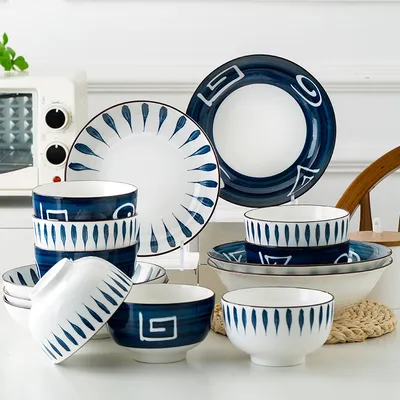 Ceramic Japanese Style Set Household Gift