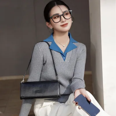 حقيبة نسائية جديدة من الجلد الطبيعي، حقيبة باغيت فاخرة، حقيبة كتف وحقيبة تحت الإبط بتصميم مميز، حقيبة كروسبودي فاخرة وخفيفة الوزن