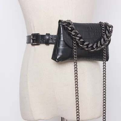 Simple Small  Belt Waist Mobile Phone Bag
