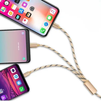 Three-in-one Mobile Phone Charging Cable