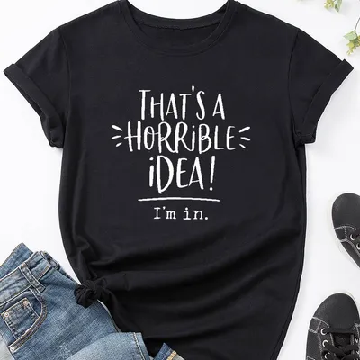 Women's Casual Simple Printed Short Sleeve Top