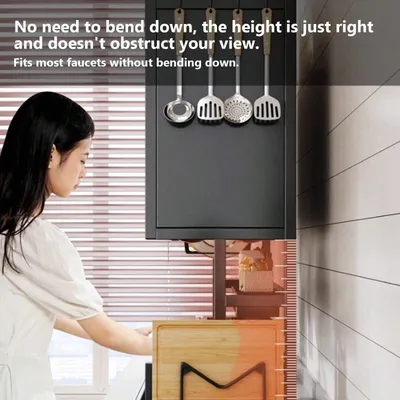 Double Tier Countertop Dish Draining Rack, Kitchen Sink Storage Shelf Organizer