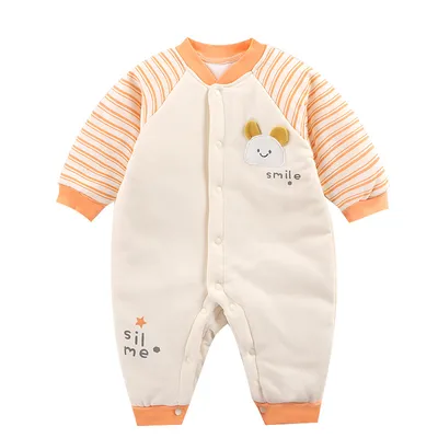 Baby plus cotton warm romper jumpsuit