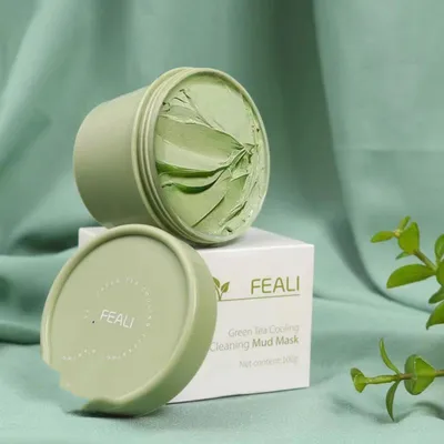 Green Tea Ice Cream Cleaning Mud Film For Moisturizing And Oil Control
