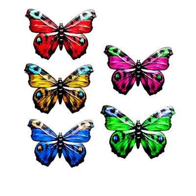 Home Craft Gifts Wrought Iron Butterfly Wall Hanging Decorations