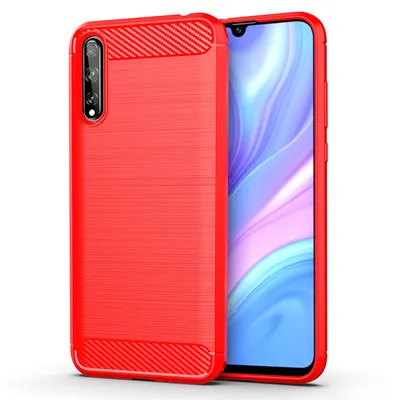 Brushed carbon fiber pattern silicone soft shell