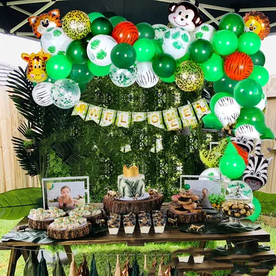 Animal birthday party decoration set balloon hinge set