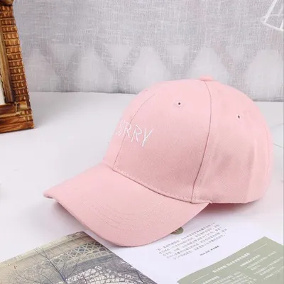 Embroidered Letters Baseball Cap Sun Protection