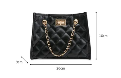 Mini Chain Shoulder Bags Rhombus Sewing Small Square Bags For Women