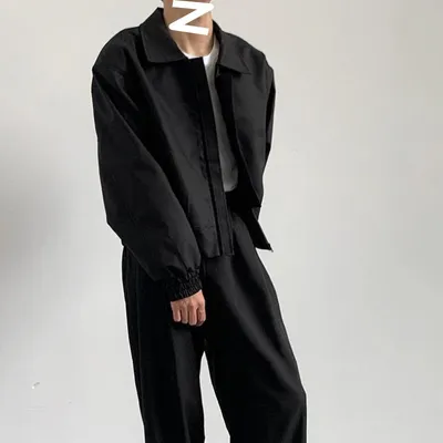 Loose Style Short Lapel Top