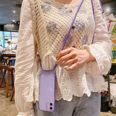 Transparent Lanyard All-inclusive Phone Case