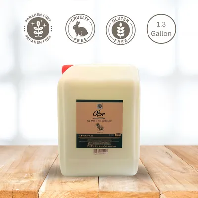 Roomsium Olive Hair Conditioner - 1.3 Gallon - Paraben Free - Gluten Free - Cruelty Free - Bulk