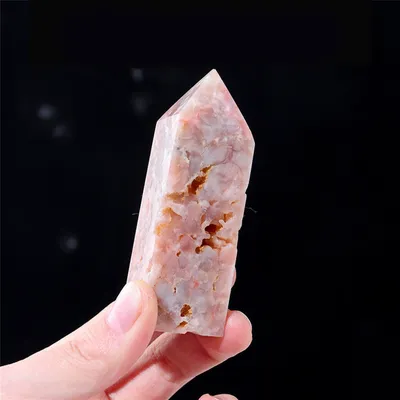 Natural Crystal Polished Rough Four-sided Single-pointed Column