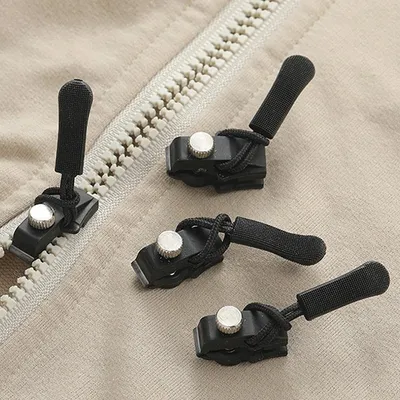 30 PCS Universal Zipper Repair Kit Zipper Fixer, Plastic Detachable Pull Replacement Pulls, Quick Install Zip Heads Fix Zippers No Sewing Required For Bags Purses Jackets Coats ,3 Different Size