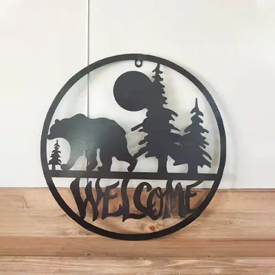 Modern Home Living Room Bedroom Wrought Iron Wall Hanging Decoration Crafts