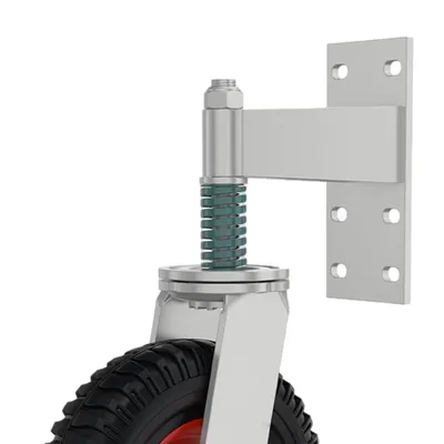 8 Inch Spring Loaded Gate Caster Heavy Duty Gate Wheel For Metal Gates Wooden Gates