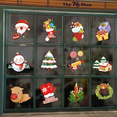 Door shop window sticker