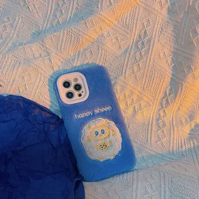 Cute Plush Sheep Phone Case Cover