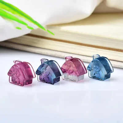 Natural Crystal Coloured Fluorite Craft DIY Ornaments