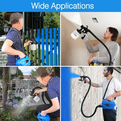 800ML Paint Spray Painter For Spring 650W Paint Sprayer Machine 800ML Per Min Output