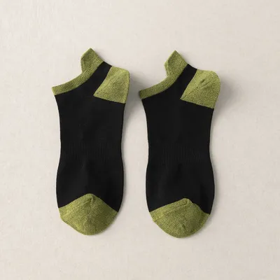 Spring And Summer Thin Cotton Breathable Deodorant Color-blocking Short Boat Socks