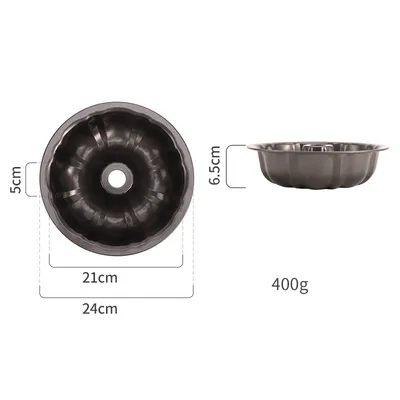 Non-stick Cake Pan Heavy Duty Carbon Steel Fluted Tube Round Cake Baking Pan Pound Cake Pan Buntz Cake Pan Tube Bakeware Cake Mold Baking Mold For Jello Gelatin Chocoflan Flan