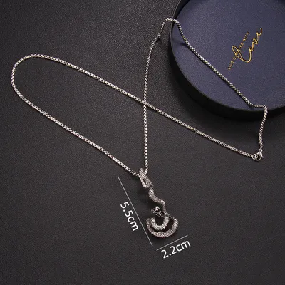 Men's And Women's Fashion Hip-hop Snake Necklace