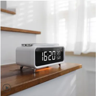 Wireless Charger Multi-function Alarm Clock