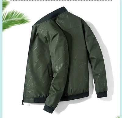 Men's Jacket Stand Collar Trendy Brand Baseball Collar