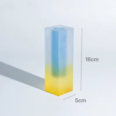 Creative Minimalist Ins Acrylic Square Column Vase Craft Gift