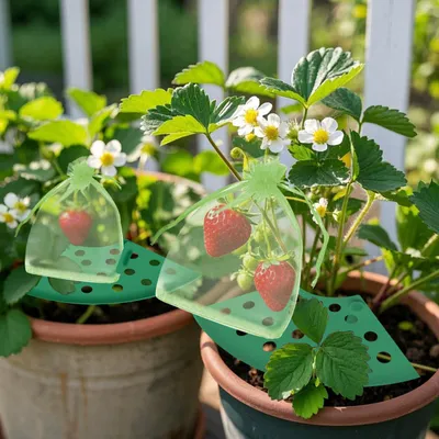 8Pcs Strawberry Plant Support With Bags