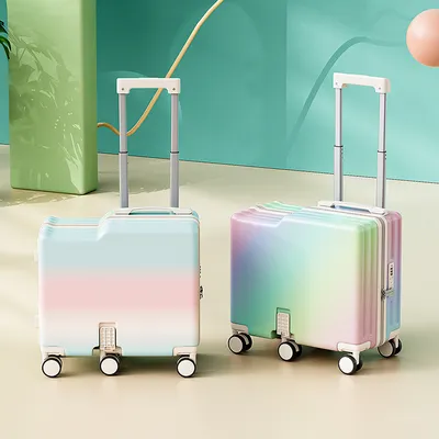 New Children's Boarding Luggage, Suitable For Sitting And Riding, Small Bicycle Suitcases For Boys And Girls, As Well As Walking Children's Luggage With Travel Codes
