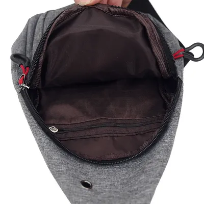 Men's nylon luminous chest bag
