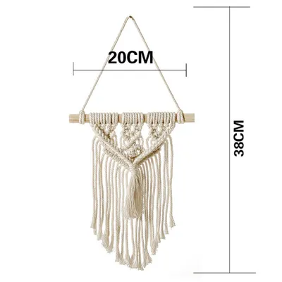 Hand-woven Lace Wall Hanging Woven Rainbow Tapestry Bohemian Crafts Jewelry Beautiful