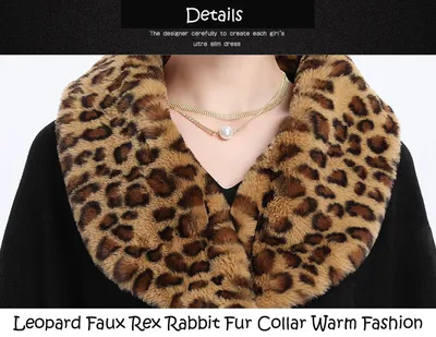 Loose Plus Size Fashion Fox Fur Collar Cloak Cape Women