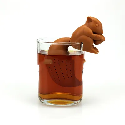 Home Supplies Food Silicone Squirrel Tea Drain