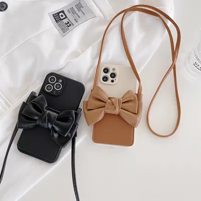 Ladies Fashion Bow Crossbody Bag Phone Case