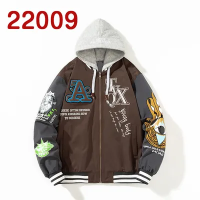 Men's Street Fashion Color Matching Baseball Uniform