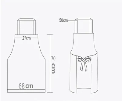 Fashion Home Smock Kitchen Hand Wipe Antifouling Apron