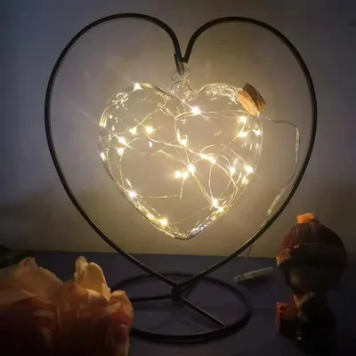 زجاجة أمنيات بإضاءة LED