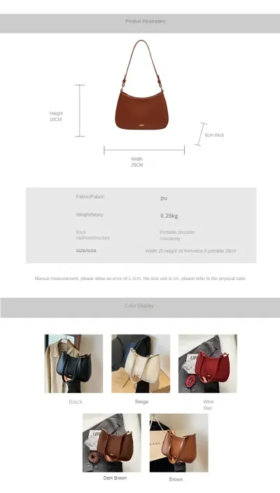 Red Underarm Shoulder Bags For Women New Texture Leather Crossbody Bag Luxury Designer Wedding