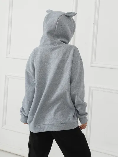 Women's Fashionable Casual Printed Long Sleeved Sweatshirt