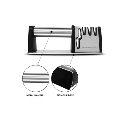Non-slip Kitchen Knife Sharpener, Ergonomic Handle, Safe And Fast Knife Sharpening Tool, Suitable For Home And Restaurant Use.