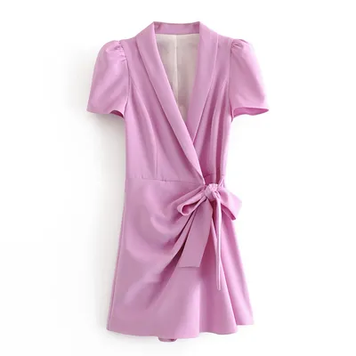Ladies Casual Suit Style Solid Color Jumpsuit