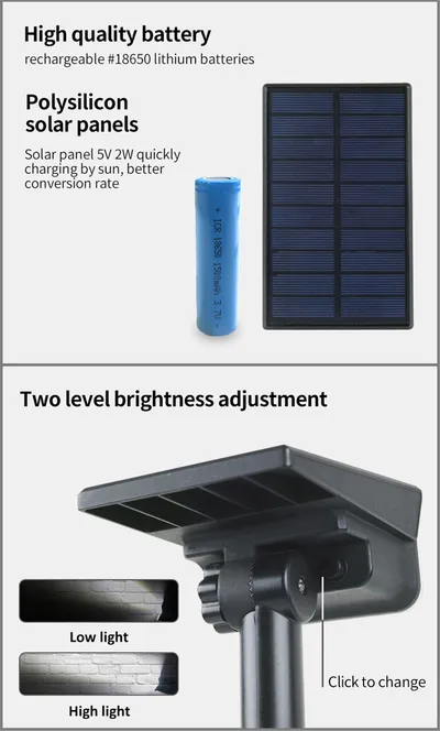 Adjustable Solar Spotlight Solar Garden Light