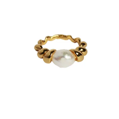 Pearl Ring Index Finger Ring Temperament Commuter Girl