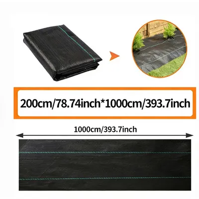 2x25M Heavy Duty Weed Control Membrane Garden Barrier Fabric Landscaping Cover