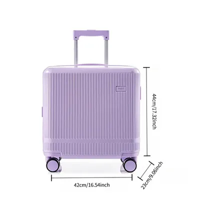 New Fashionable 16 Inch Luggage Case With TSA Customs Lock, 360 Universal Wheel Pull Rod Box, Luggage Universal Wheel Password Box